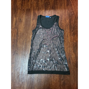 Women's Gray Sparkle Vera Wang Simply Vera top size small - GORGEOUS